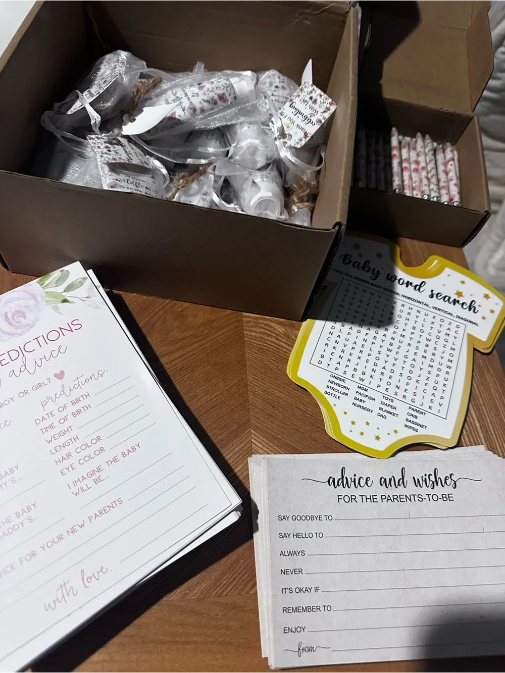 Baby Shower Games & Gifts - Word Search and Bingo